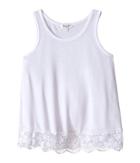 Splendid Littles - Loose Knit Tank Top With Lace Hem