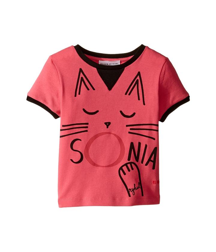 Sonia Rykiel Kids - Short Sleeve Cat Graphic T-shirt