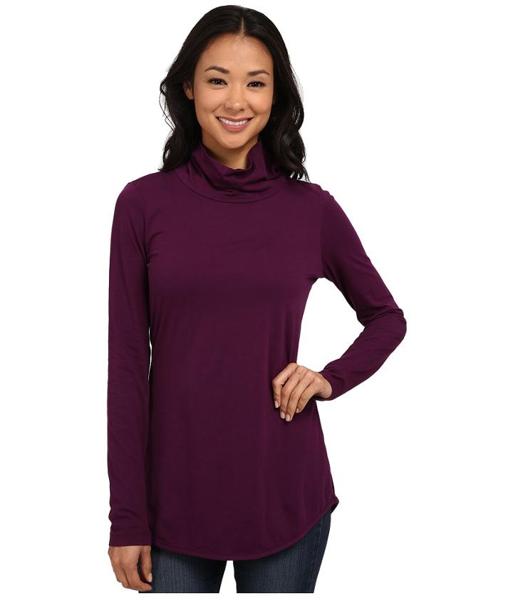 Mod-o-doc - Long Sleeve Button Up Turtleneck