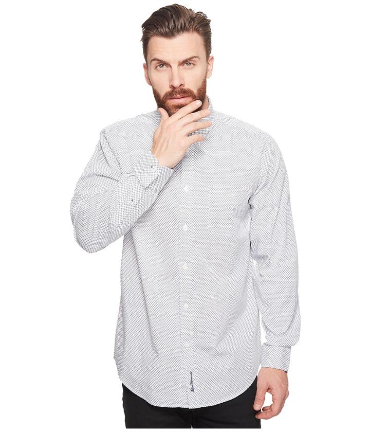 Ben Sherman - Long Sleeve Mini Target Print Shirt