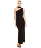 Laundry By Shelli Segal - One Shoulder Mock Neck Gown