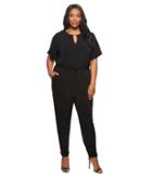 Michael Michael Kors - Plus Size Solid Square Sleeve Jumpsuit