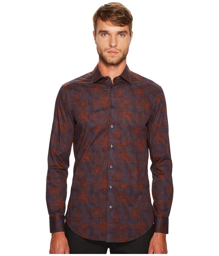 Etro - Stretch Plaid Button Down Shirt