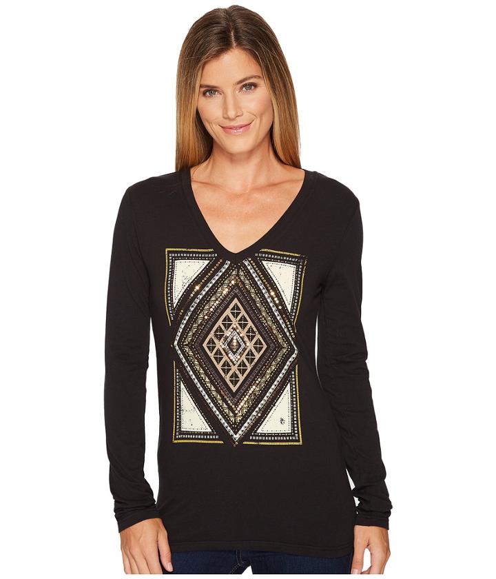 Cruel - Long Sleeve V-neck Cotton Jersey