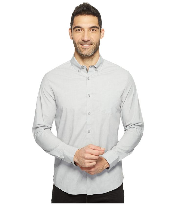 Kenneth Cole Sportswear - Long Sleeve Stretch End On End Shirt
