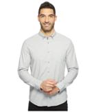 Kenneth Cole Sportswear - Long Sleeve Stretch End On End Shirt