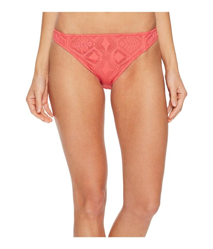 Polo Ralph Lauren - Bordeaux Mixed Crochet Engineered Taylor Hipster Bottom