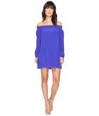Nicole Miller - La Plage By Nicole Miller Rocky Off Shoulder Dress Cover-up