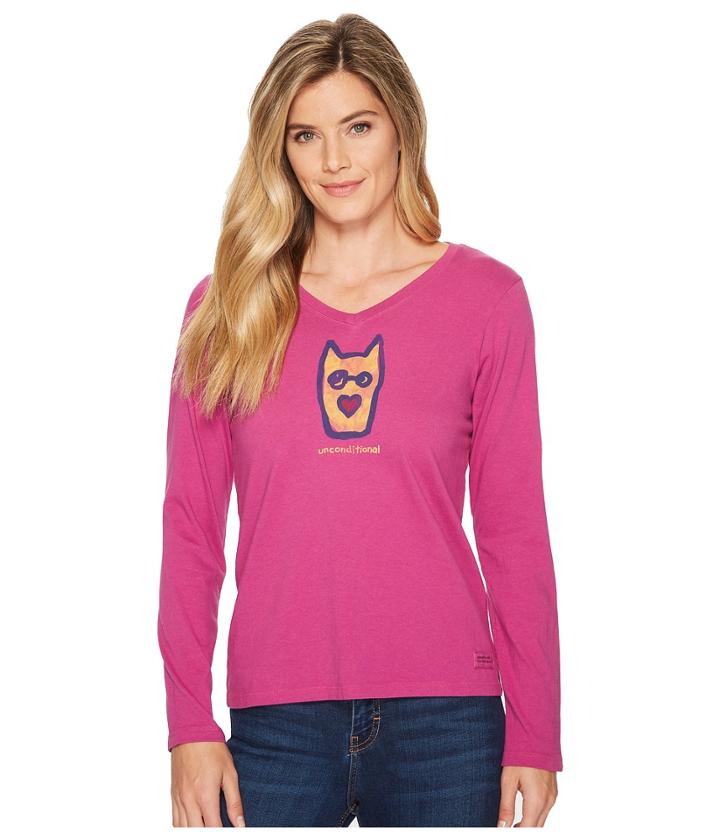 Life Is Good - Unconditional Rocket Long Sleeve Crusher Vee