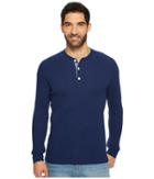 True Grit - Softest Slub Waffle Thermal Long Sleeve Banded Henley