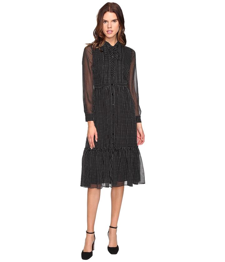 Kate Spade New York - Pin Dot Chiffon Shirtdress