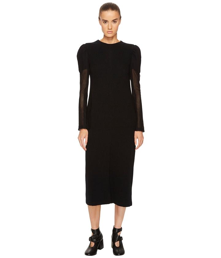 Y's By Yohji Yamamoto - U-gather Sleeve D Long Sleeve Dress