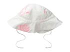 Chloe - White Hat With Pink Flowers