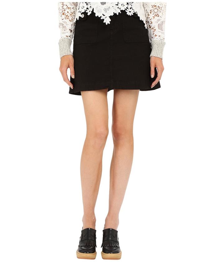 See By Chloe - Cotton And Braids Skirt