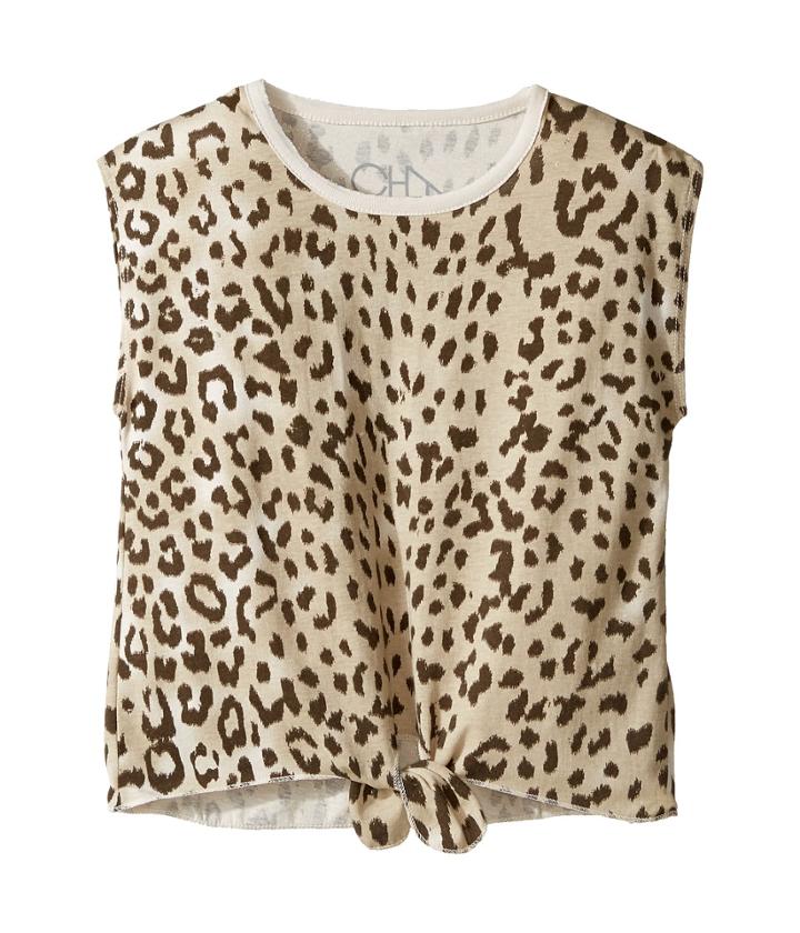 Chaser Kids - Super Soft Vintage Jersey Tie Front Cap Sleeve Tee