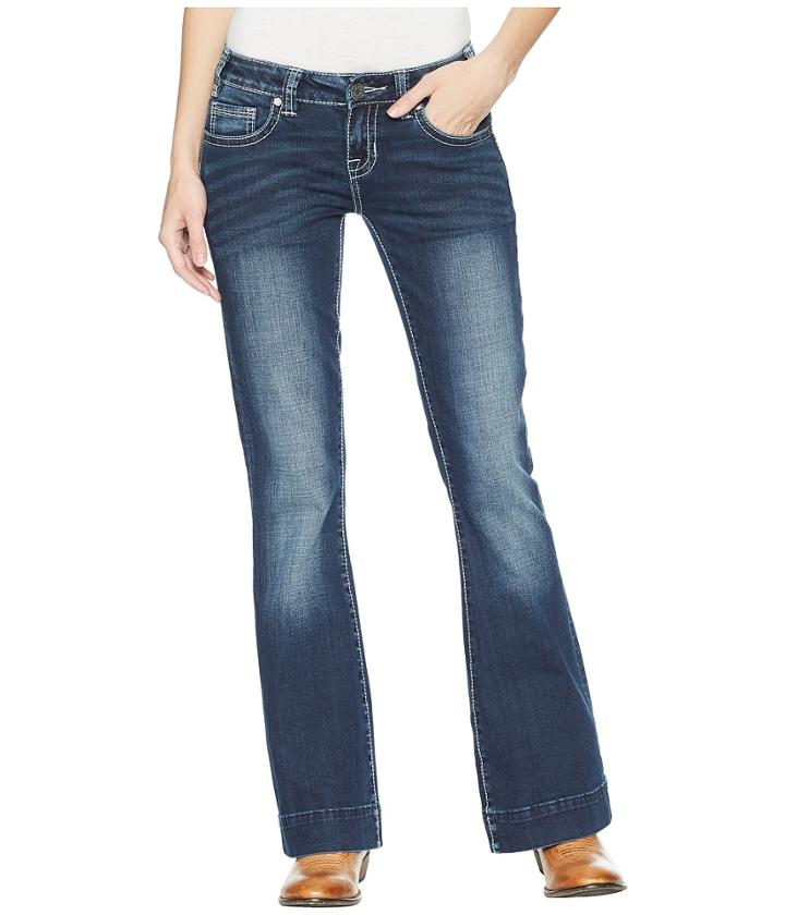 Rock And Roll Cowgirl - Trousers Bootcut In Dark Vintage W8-5099