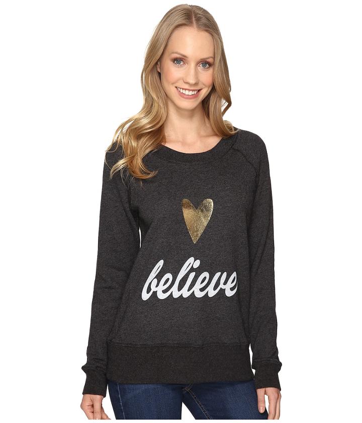 Allen Allen - Believe Long Sleeve Raglan Crew