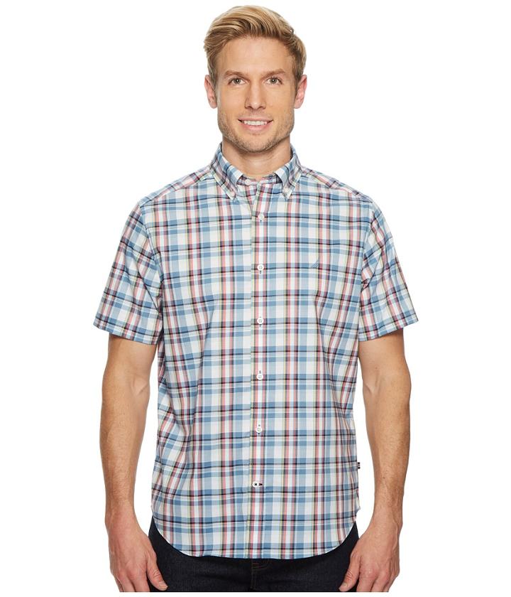 Nautica - Short Sleeve Wear To Work Plaid Shirt
