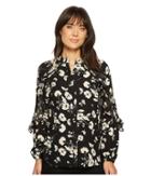 Lauren Ralph Lauren - Floral Ruffled Georgette Shirt