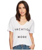 The Original Retro Brand - Vacation Mode Short Sleeve Slub V-neck Tee