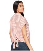 Lucky Brand - Tie Back Stripe Top