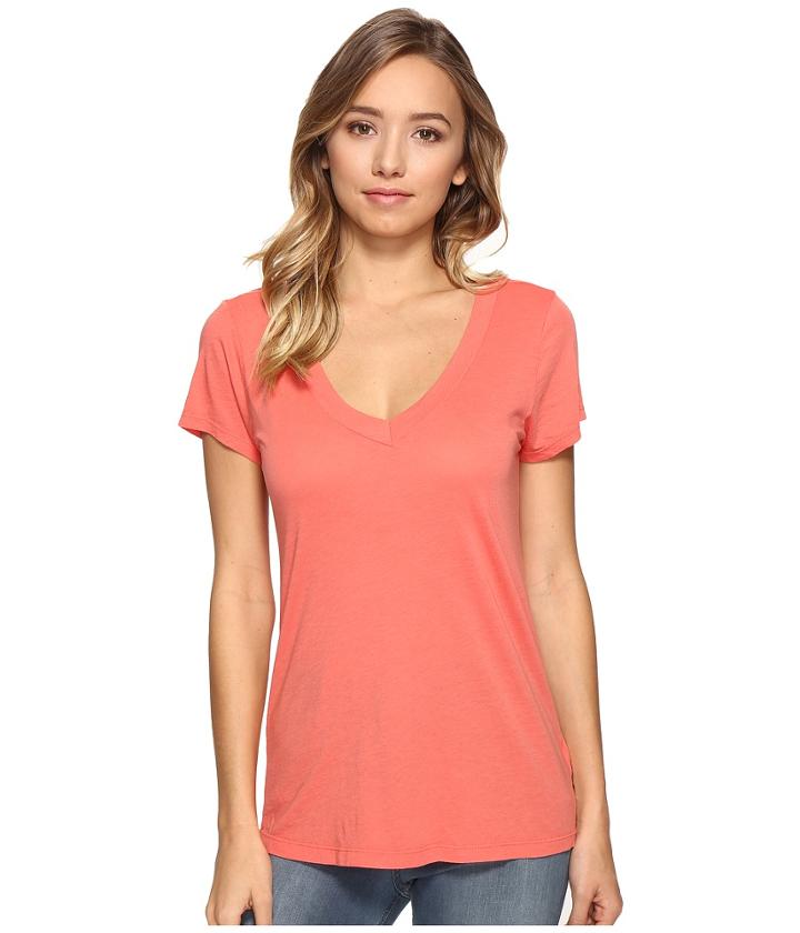 Lamade - Short Sleeve Low V-neck Boyfriend Tee