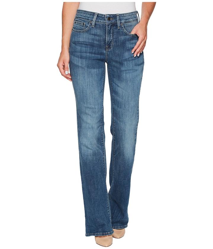 Nydj - Barbara Bootcut Jeans In Crosshatch Denim In Newton