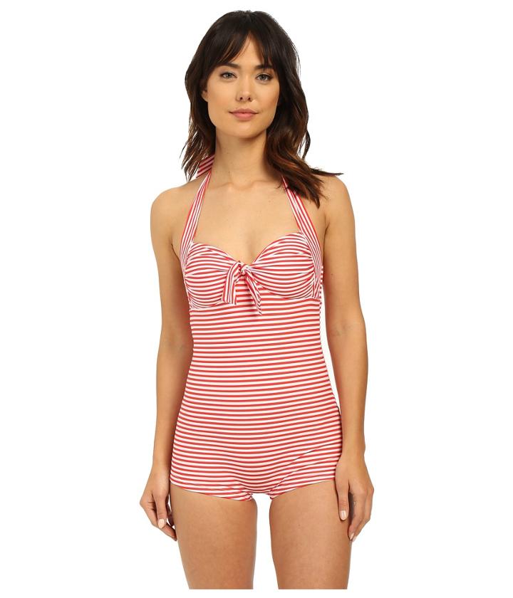 Seafolly - Riviera Coast Stripe Boyleg Maillot