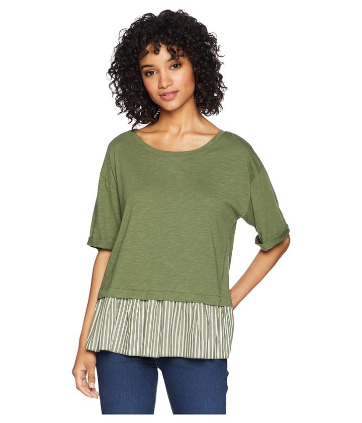 Sanctuary - Skye Lace Back Mixed Tee
