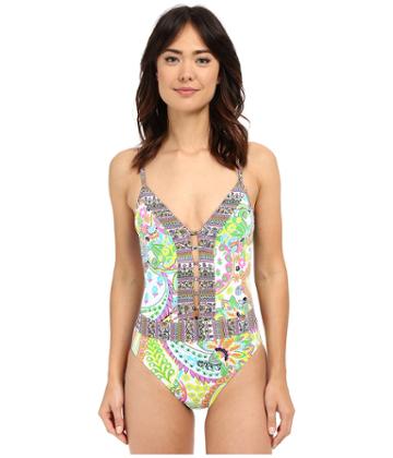Bleu Rod Beattie - La Vie Boheme Halter One-piece