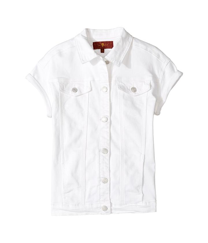 7 For All Mankind Kids - Short Sleeve Denim Jacket