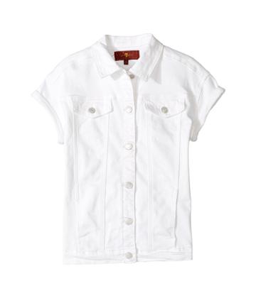 7 For All Mankind Kids - Short Sleeve Denim Jacket