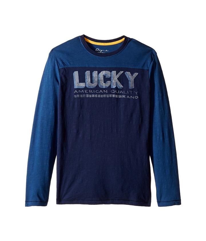 Lucky Brand Kids - Long Sleeve Tee With Lucky Logo