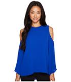 Vince Camuto Specialty Size - Petite Bell Sleeve Cold-shoulder Blouse