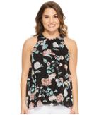 Vince Camuto Specialty Size - Petite Sleeveless Floral Gardens Blouse