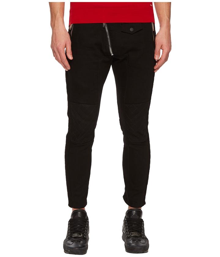 Dsquared2 - Leather Biker Fit Jeans