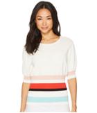 Vince Camuto - Elbow Bubble Sleeve Color Block Waist Sweater