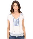 Lucky Brand - Embroidered Smock Top