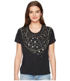 The Kooples - T-shirt With A Dickey At The Collar