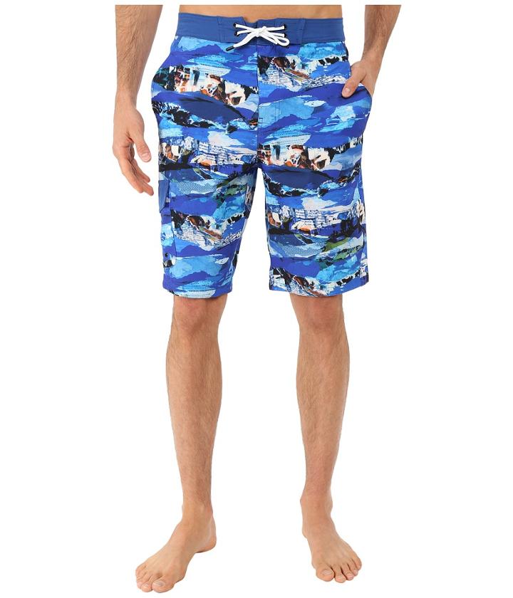 Rainforest - Wave Torrent Boardshorts In Stretch Oxford