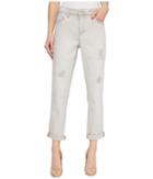 Tribal - 25 Stretch Twill Five-pocket Boyfriend Pants In Pewter