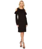Catherine Catherine Malandrino - Cold Shoulder Ruffle Yoke Bodycon Dress