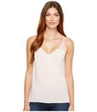 Michael Stars - V-neck Strappy Tank Top W/ Crochet