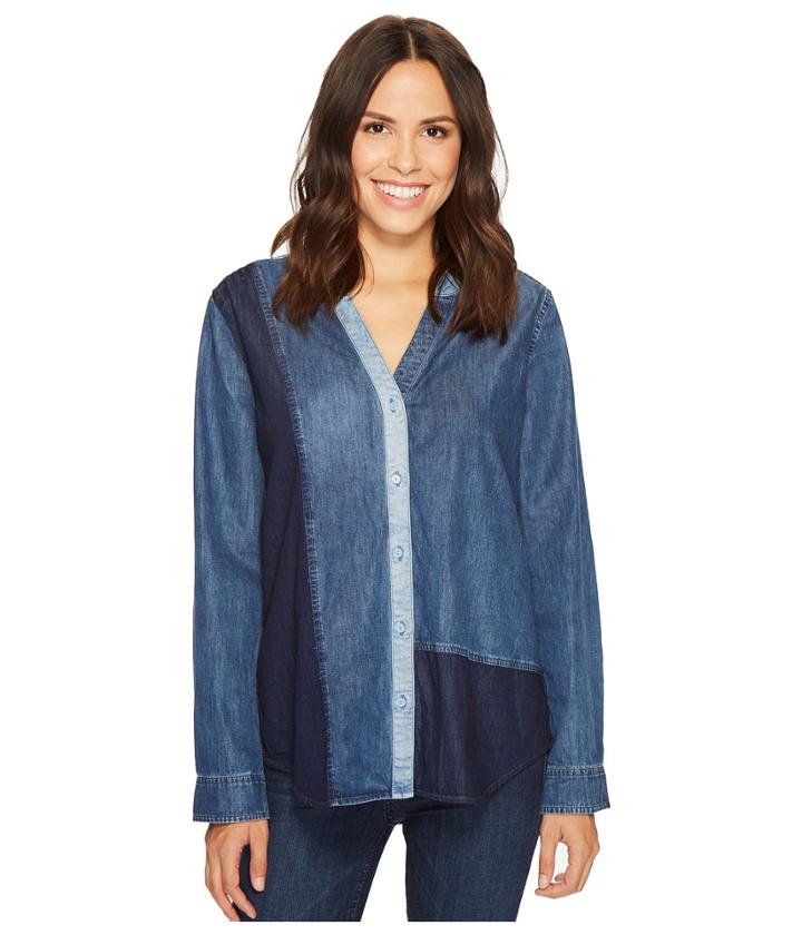 Nydj - Mixed Wash Denim Shirt