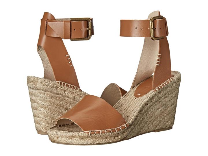 Soludos - Open Toe Wedge Leather