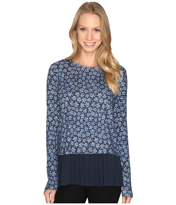 Michael Michael Kors - Textured Bayeux Pleat Hem Top