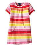 Toobydoo - Short Sleeve Dress W/ Pink/yellow/orange