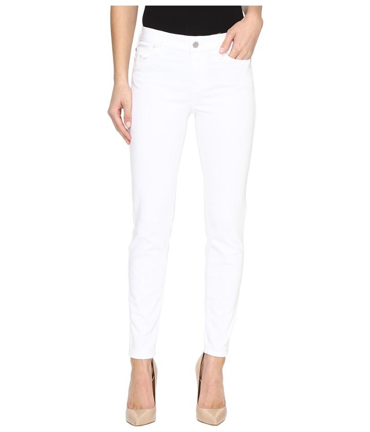 Liverpool - Penny Ankle Skinny Vintage Slub Stretch Twill In Bright White