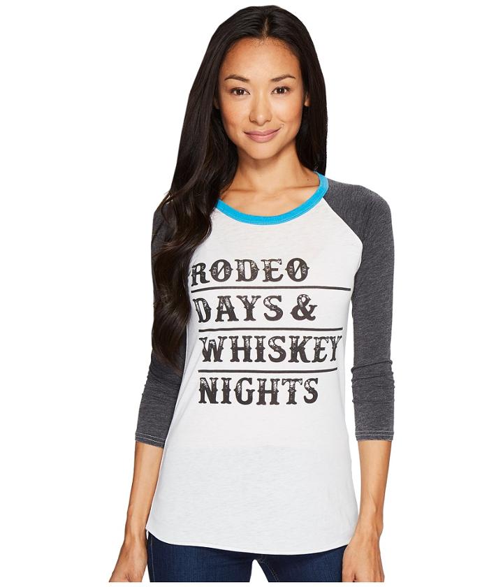 Rock And Roll Cowgirl - 3/4 Sleeve Tee 48t3533