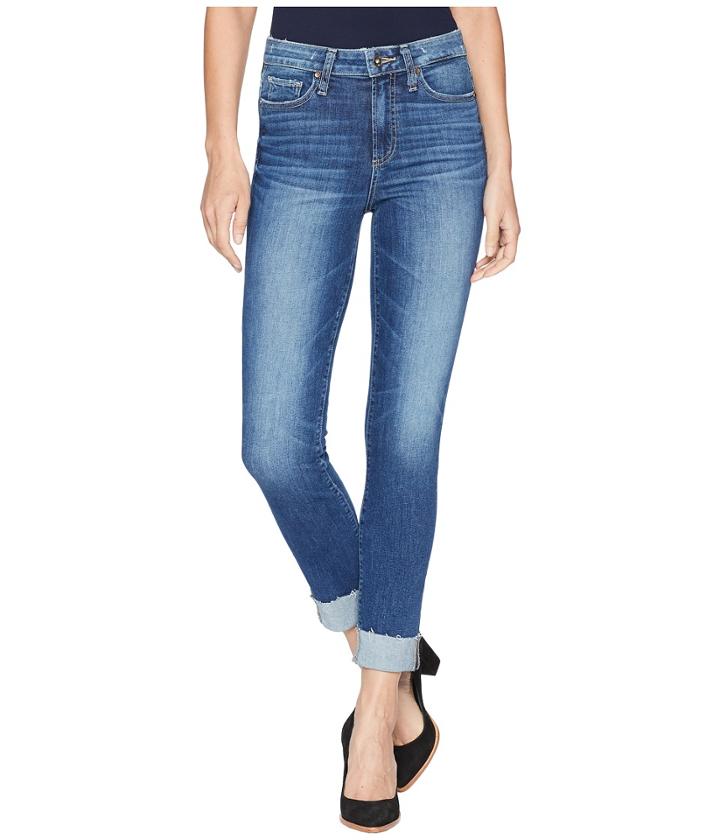 Paige - Hoxton Ankle Peg W/ Raw Hem Cuff In Pico
